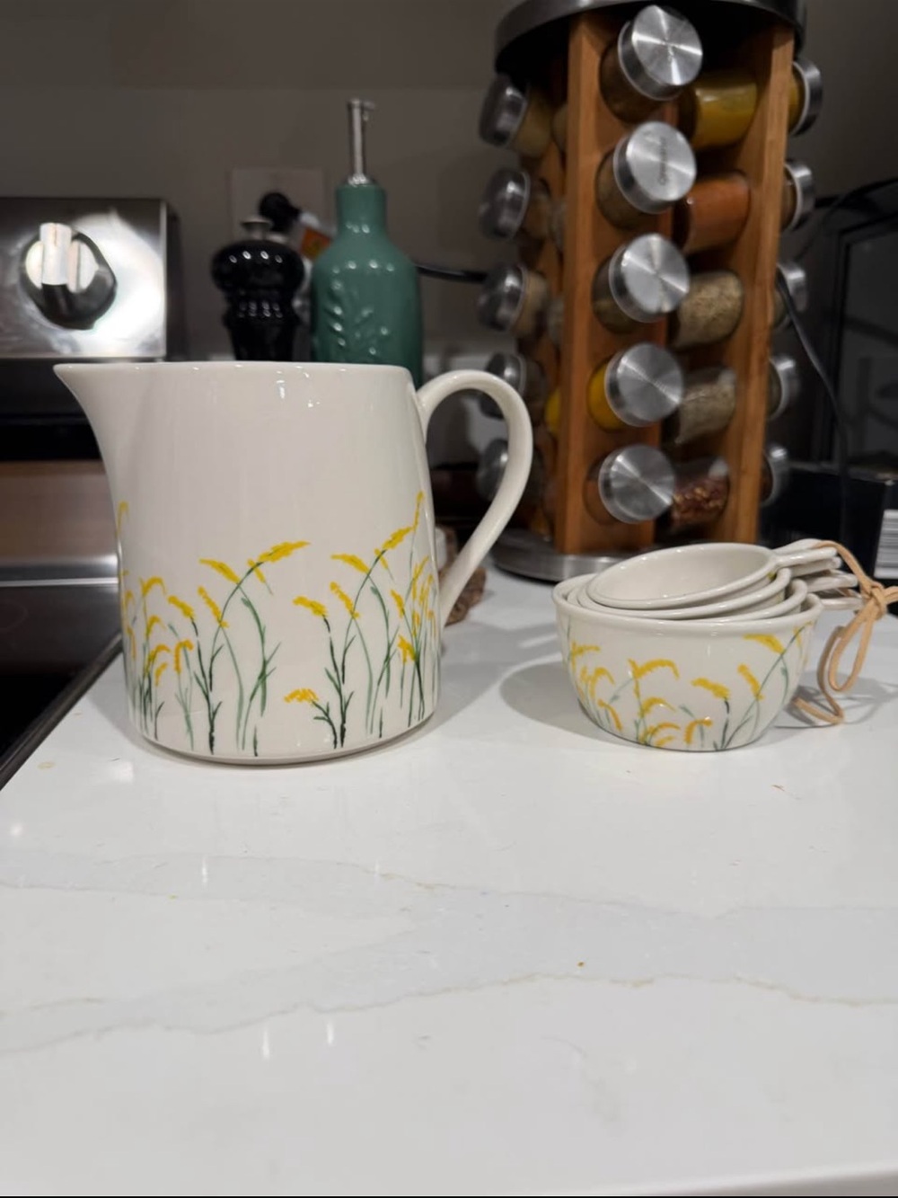 Anthropologie Isa Salazar Ceramic measuring pitcher & Measuring Cups